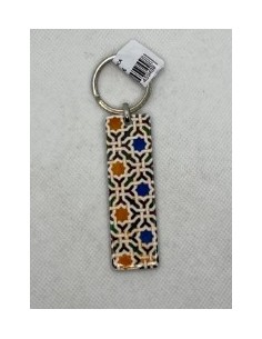 Llavero de cerámica- Mosaico Alhambra