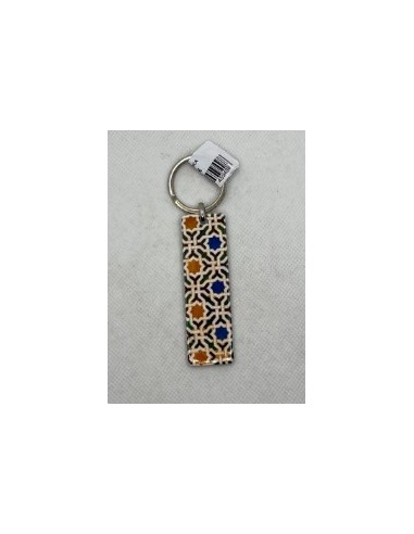 Llavero de cerámica- Mosaico Alhambra