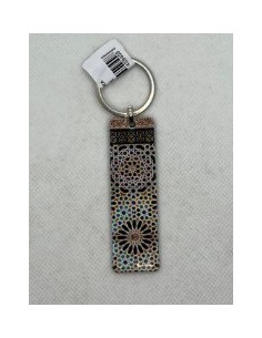 Llavero de metal- Mosaico Alhambra