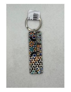 Llavero de metal- Mosaico Alhambra