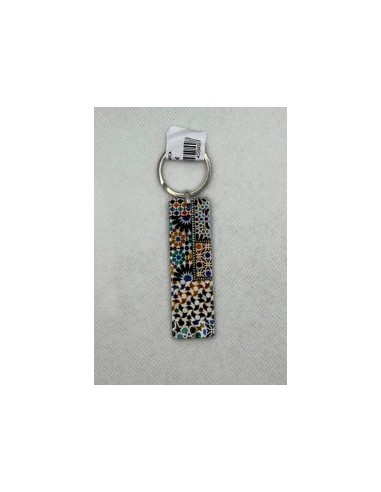 Llavero de cerámica- Mosaico Alhambra