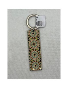 Llavero de cerámica- Mosaico Alhambra