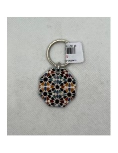 Llavero de metal- Mosaico Alhambra