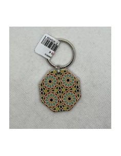 Llavero de metal- Mosaico Alhambra