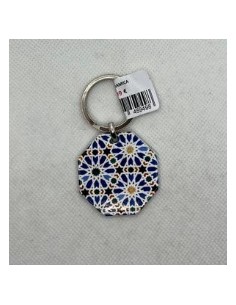 Llavero de cerámica- Mosaico Alhambra