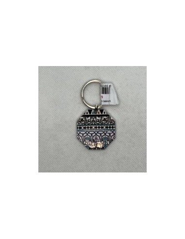 Llavero de cerámica- Mosaico Alhambra