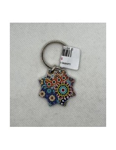 Llavero de metal- Mosaico Alhambra