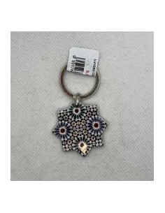 Llavero de metal- Mosaico Alhambra