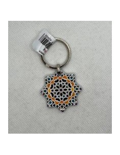 Llavero de metal- Mosaico Alhambra
