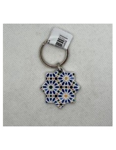 Llavero de metal- Mosaico Alhambra