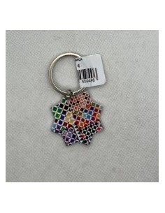 Llavero de metal- Mosaico Alhambra