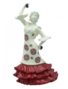 Medium Sevilla Andalusia style flamenco dancer - White...