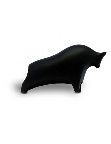 Altamira inspired black bull figurine...
