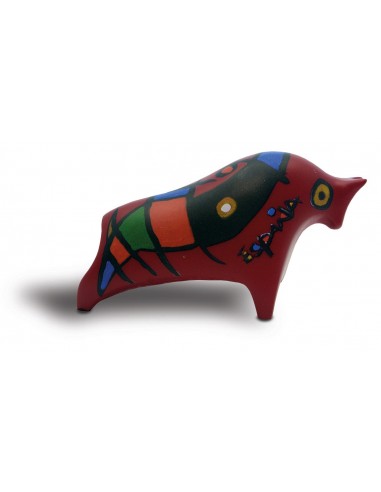 Altamira inspired red with decal bull...