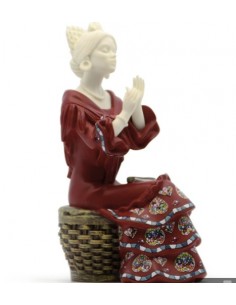 Flamenco dancer clapping figurine - Red with decal - NADAL