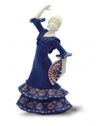 Medium Flamenco dancer with fan and...