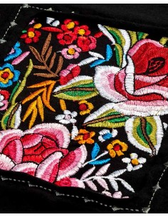 Camiseta Mujer Negra flamenco mantón Manila 2