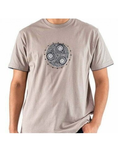 Camiseta Hombre Rota gris triskel