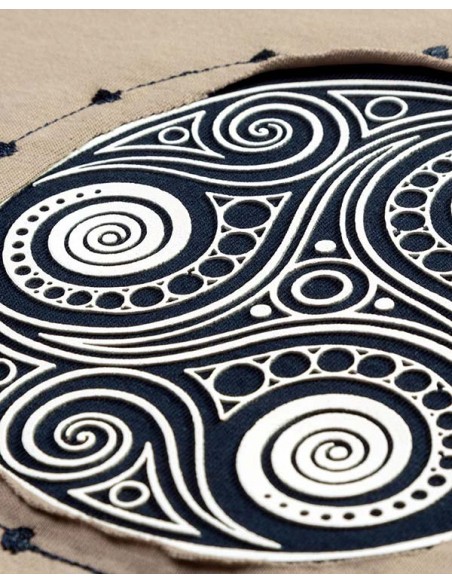 Camiseta Hombre Rota gris triskel