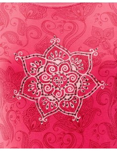 Camiseta Mujer cachemir fucsia- Mosaico Alhambra 2