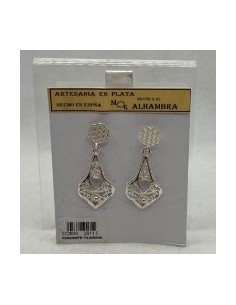 Silver pendant earrings