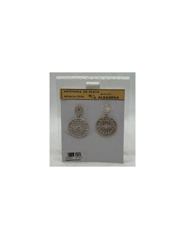 Silver pendant earrings