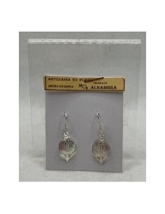Silver pendant earrings