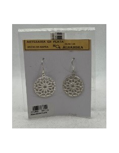 Silver pendant earrings