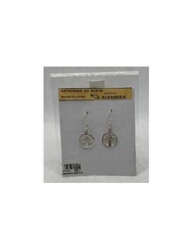Silver pendant earrings