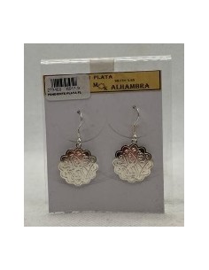 Silver pendant earrings