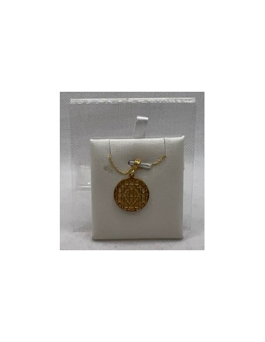 Silver and gold pendant necklace