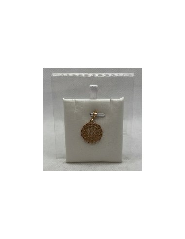 Silver and gold pendant necklace