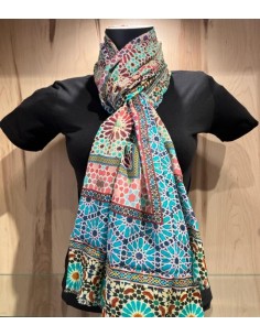 Pashmina cotton-modal grande- Mosaicos Alhambra