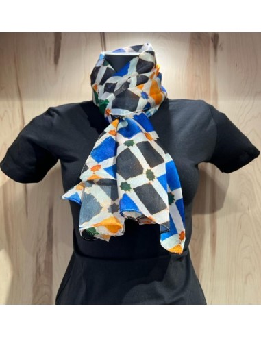 Silk foulard - Granada Mosaic design