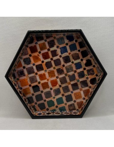 Bandeja hexagonal T.3- Mosaicos Alhambra
