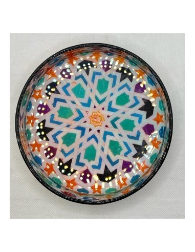 Circular Taracea design wooden tray...