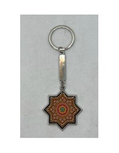 Llavero de metal- Mosaico Alhambra