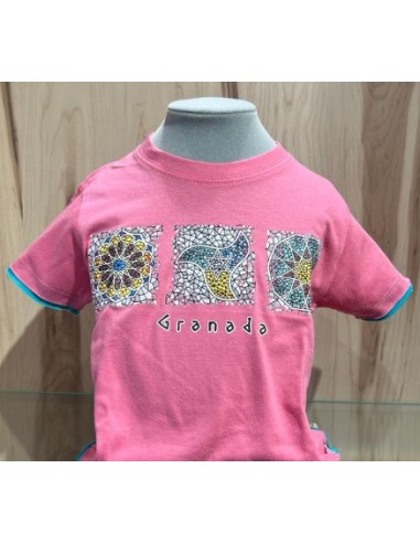 Camiseta niño Rosa- Mosaicos Alhambra