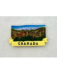 Imán figuras Granada y La Alhambra- Mosaico Alhambra
