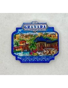 Imán figuras Granada y La Alhambra- Mosaico Alhambra