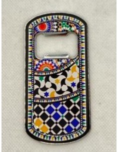 Imán abridor Granada y La Alhambra- Mosaico Alhambra