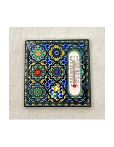 Imán termómetro Granada y La Alhambra- Mosaico Alhambra