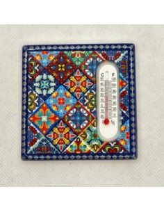 Imán termómetro Granada y La Alhambra- Mosaico Alhambra