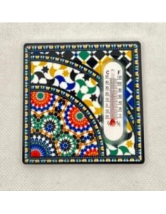 Imán termómetro Granada y La Alhambra- Mosaico Alhambra