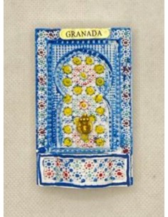 Imán fuente Granada y La Alhambra- Mosaico Alhambra