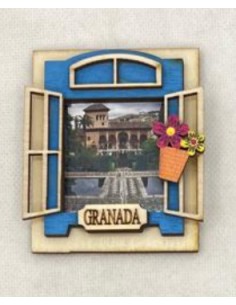 Imán figuras Granada y La Alhambra- Mosaico Alhambra