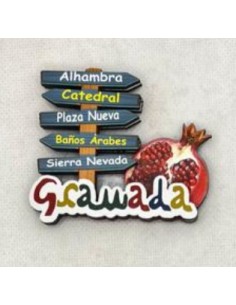Imán figuras Granada y La Alhambra- Mosaico Alhambra