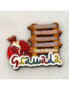 Imán figuras Granada y La Alhambra- Mosaico Alhambra