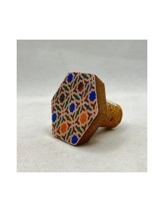 Tapón botella- Mosaicos Alhambra 2