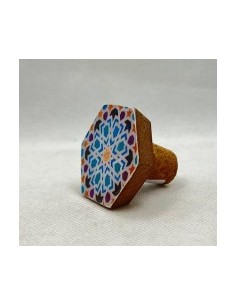 Tapón botella- Mosaicos Alhambra 2